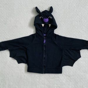 Cat & Jack | 2T Black Bat Halloween Zip-Up Hoodie